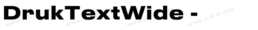 DrukTextWide 字体转换